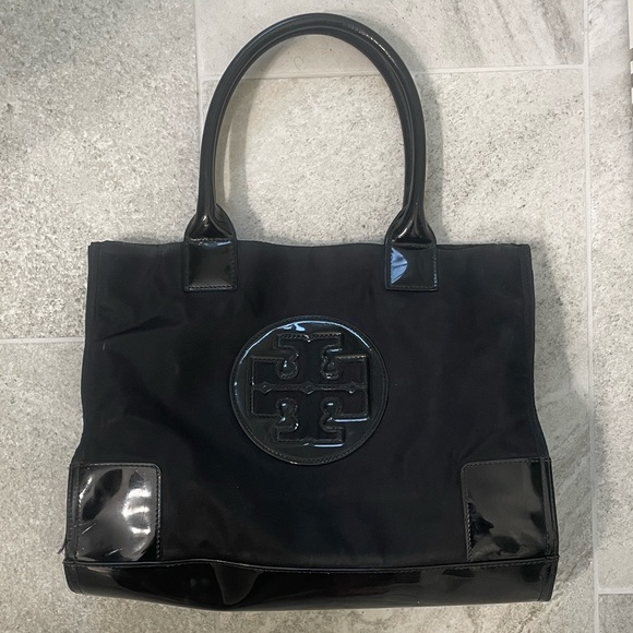 Tory Burch black tote bag - Picture 1 of 3